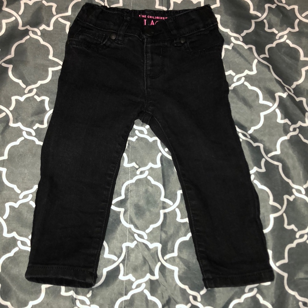 Black denim jeans